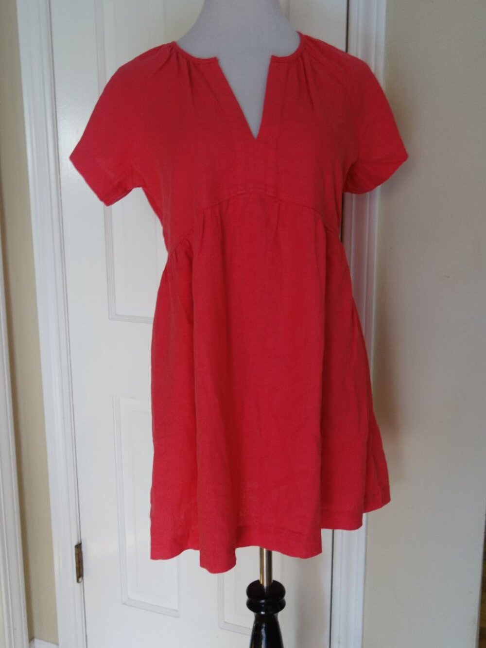 NWT UNIVERSAL THREAD Mini Linen Blend Dress in Full Bloom Pink – Med - Picture 2 of 8